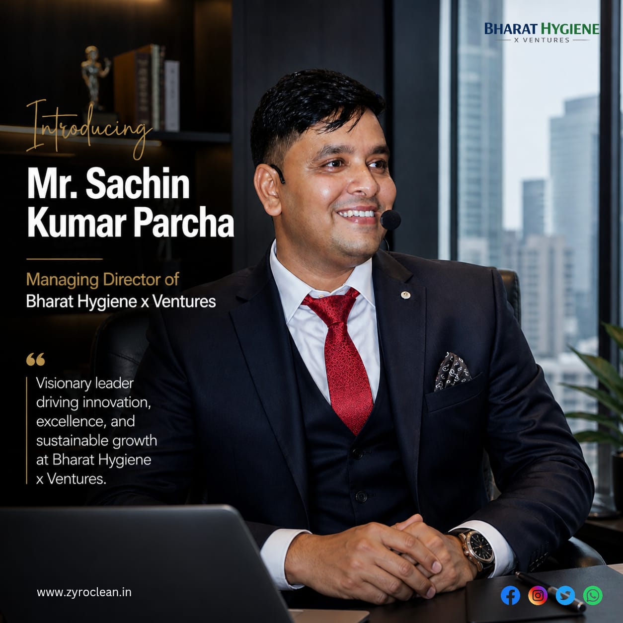 Mr. Sachin Kumar Parcha — Managing Director